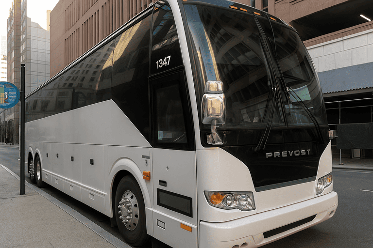 a Charter Bus Rental Miami Gardens coach bus